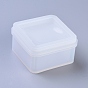 Caja de almacenamiento de moldes de silicona, moldes de resina, para resina uv, fabricación de joyas de resina epoxi, caja cuadrada