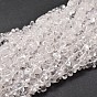 Natural Quartz Crystal Chip Beads Strands, Rock Crystal Beads, 5~14x4~10mm, Hole: 1mm, about 15.5 inch ~16.1 inch