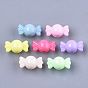 Opaque Solid Color Acrylic Beads, Candy