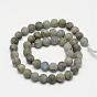 Natural Labradorite Frosted Bead Strands, Round