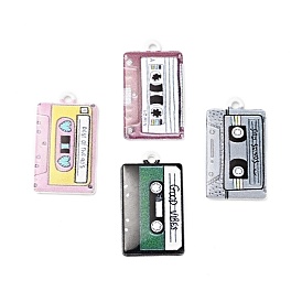 Printed Alloy Pendants, Cassette Tape, Platinum