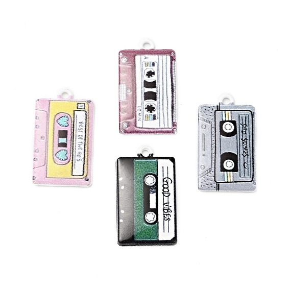 Pendentifs en alliage imprimés, cassette, platine