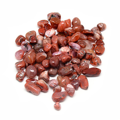 Perles naturelles cornaline, pierre tombée, pas de trous / non percés, puces