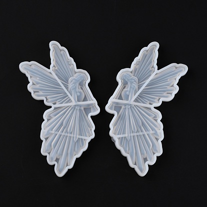 DIY Pendants Silicone Molds, Resin Casting Molds, For DIY UV Resin, Epoxy Resin Craft Making, Fairy with Wing