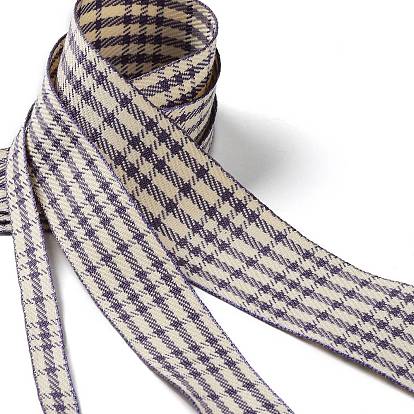 9 Yards 3 Styles Tartan Print Polyester Ribbon, for DIY Handmade Craft, Hair Bowknots and Gift Decoration