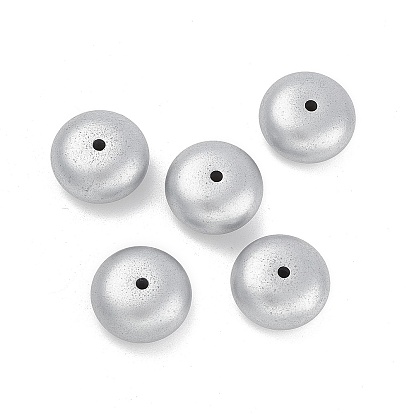 Opaque Acrylic Beads, Rondelle