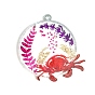 Moules en silicone pendentif thème océan diy, moules de résine, pour la résine UV, fabrication de bijoux en résine époxy, motif crabe/dauphin/pieuvre