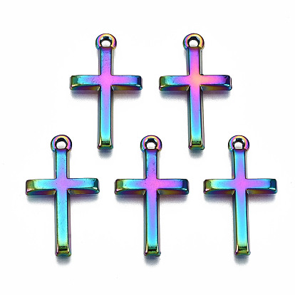 Крошечные кресты из сплава цвета радуги, без кадмия и без свинца