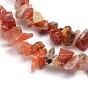 Natural Carnelian Beads Strands, Dyed & Heated, Chip