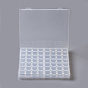 Conteneurs de perle plastique, amovible, 56 compartiments, rectangle