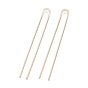 Brass Hair Fork Findings, U Shaped