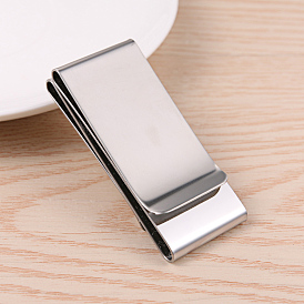 304 Stainless Steel Money Clips, 59.5x25.5x13mm