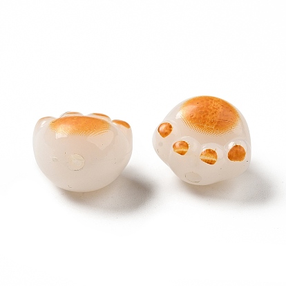 Perles acryliques opaques, patte de chat