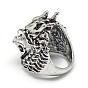 Alloy Finger Rings, Wide Band Rings, Dragon