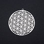 201 Stainless Steel Filigree Charms, Spiritual Charms, Flower of Life