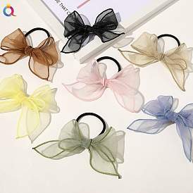 Dreamy Sheer Mesh Butterfly Hair Clip - Ethereal French Style Hair Accessory for Women.