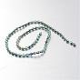 Electroplate Non-magnetic Synthetic Hematite Bead Strands, Bicone, 5.5x4mm, Hole: 1mm, about 72pcs/strand, 15.7 inch