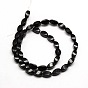 Natural Twist Obsidian Beads Strands, 12x6x6mm, Hole: 1mm, about 33pcs/strand, 15.74 inch