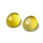 Natural Yellow Agate Cabochons, Oval