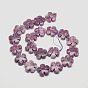 Natural Lilac Jade Beads Strands, Flower