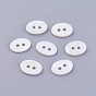 2-Hole Shell Buttons, Oval