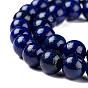 Lapis lazuli naturelles perles rondes brins, teint