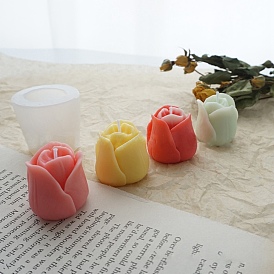 Tulip Flower Shaped Candle Molds, Food Grade Silicone Molds, for Homemade Beeswax Candle Soap Making