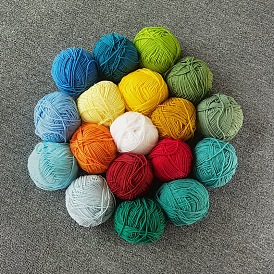 4-Ply Milk Cotton Yarn, for Weaving, Knitting & Crochet