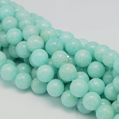 Round Natural Peru Amazonite Bead Strands