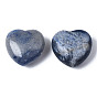Natural Kyanite Heart Love Stone, Pocket Palm Stone for Reiki Balancing