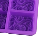 DIY Soap Silicone Molds, for Handmade Soap Making, Rectangle with Wave Pattern
