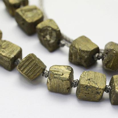 Natural Chalcopyrite Beads Strands, Nuggets