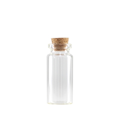 Adorno de botellas de corcho de vidrio, vaso vacío deseando botellas, columna