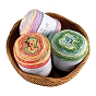 100g Cotton Yarn, Dyeing Fancy Blend Yarn, Crocheting Cake Yarn, Rainbow Yarn for Sweater, Coat, Scarf and Hat