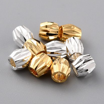 Brass Beads, Long-Lasting Plated, Bicone