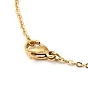 Synthetic Turquoise Pendant Necklace, Gold Plated 304 Stainless Steel Jewelry for Men Women