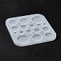 DIY Flat/Half Round Cabochon Silicone Molds, Resin Casting Molds, For UV Resin, Epoxy Resin Jewelry Making