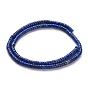 Lapis-lazuli naturelles teints perles brins, perles heishi, Plat rond / disque