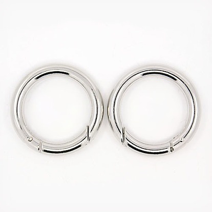 Alloy Spring Gate Rings, O Rings, 35x5mm, Inner Diameter: 25mm