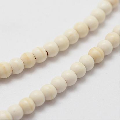 Synthetic Magnesite Bead Strands, Round