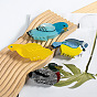 Pinzas para el cabello con garra de pvc en forma de pájaro, accesorios para el cabello de bricolaje