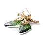 Butterfly Enamel Pin, Exquisite Insect Alloy Rhinestone Brooch for Women Girl