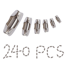 SUNNYCLUE Stainless Steel Ball Chain Connectors