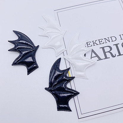 Imitation Leather Evil Wings Ornament Accessories, for DIY Hair Accessories, Halloween Theme Clothes, Left/Right