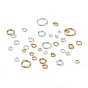 Rack Plating Brass Jump Rings, Open Jump Rings, Long-Lasting Plated