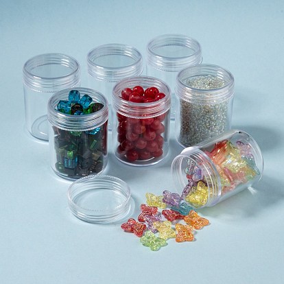 Récipients de stockage de perles en matière plastique, rectangle, 16x12.2x5.5 cm
