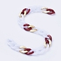 Transparent Acrylic Handmade Curb Chain, Twisted Chain