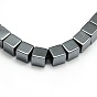 Grade AA Non-magnetic Synthetic Hematite Cube Beads Strands
