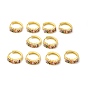 Серьги-кольца с фианитами в виде трапеций, настоящие позолоченные украшения из латуни для женщин, без кадмия, без никеля и без свинца