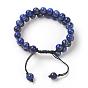 Adjustable Natural Gemstone Braided Bead Bracelets, with Nylon Thread